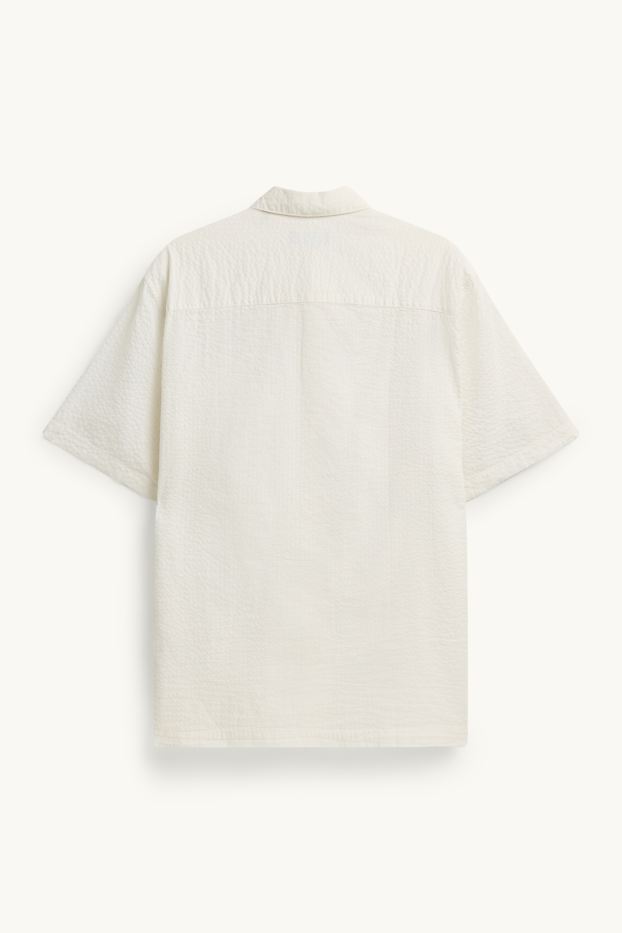 Bărbați - Cămașă - regular fit - guler Kent - alb