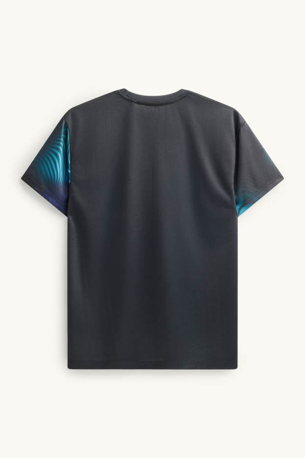 Kinder Jungen - Tiger - Kurzarmshirt - schwarz