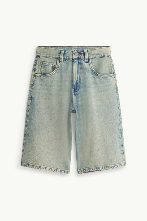 Kinder Jungen - Jeans-Bermudas - blau