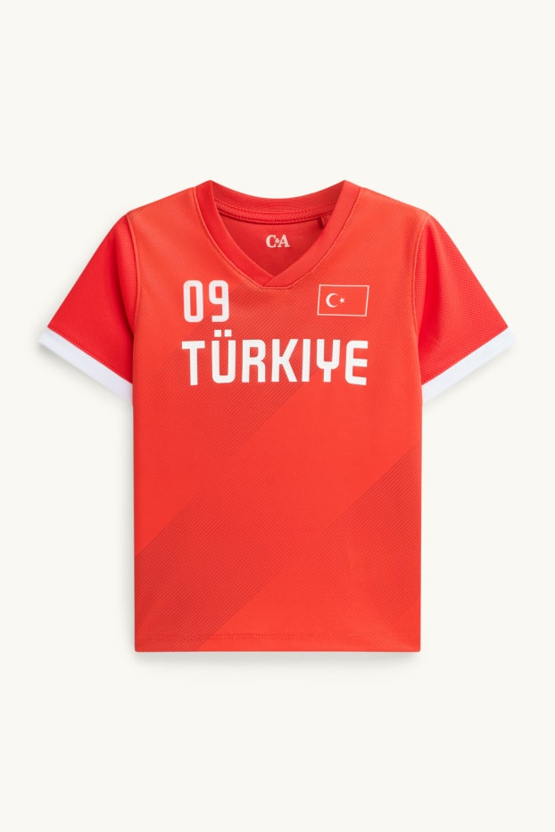 Kinder Jungen - Türkei - Kurzarmshirt - rot