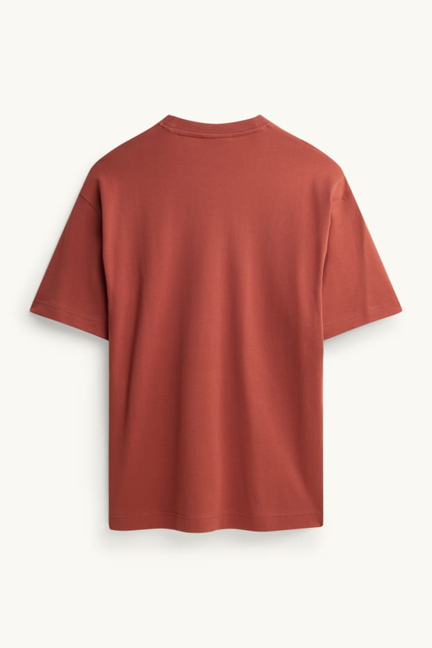 Men - T-shirt - relaxed fit - red