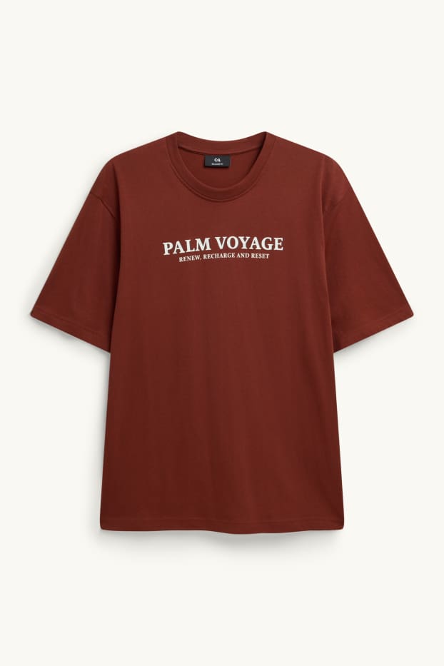 Herren - T-Shirt - Regular Fit - braun