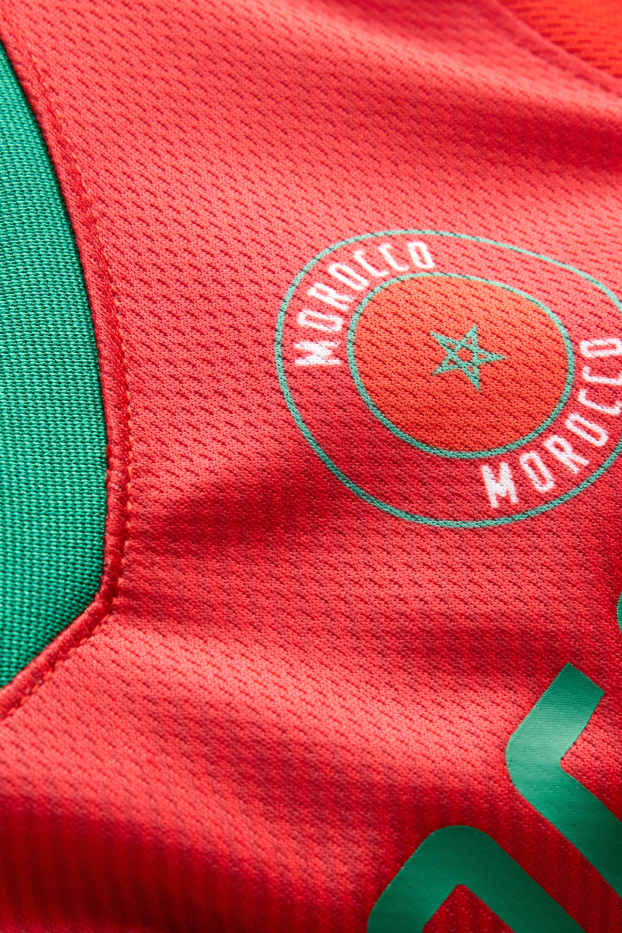 Kinder Jungen - Marokko - Kurzarmshirt - rot