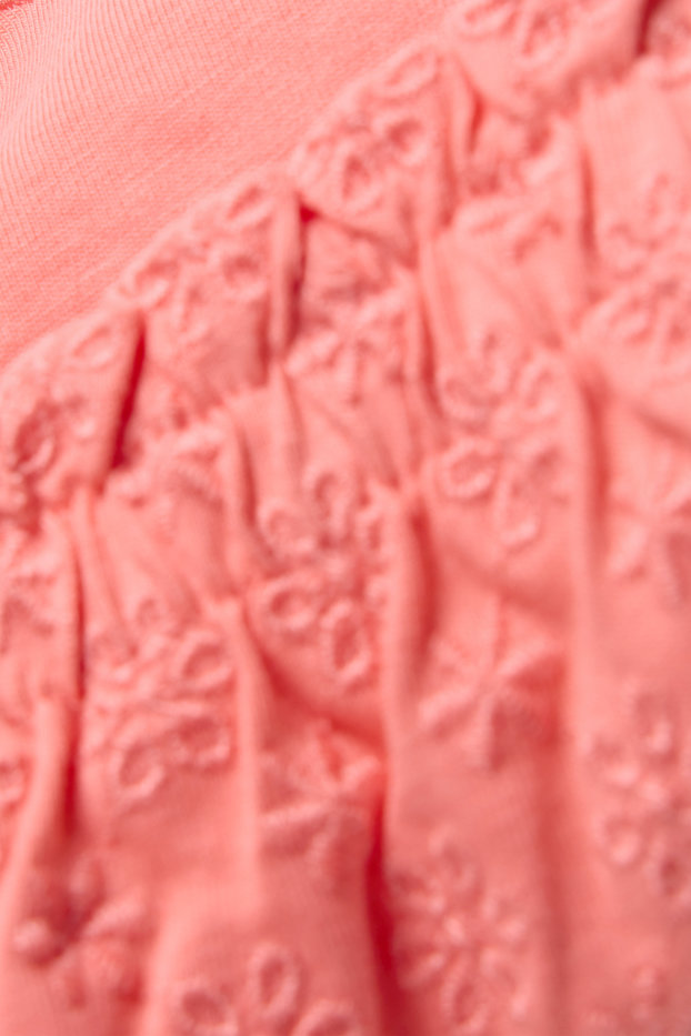 Baby Girls - Baby shorts - broderie anglaise - orange