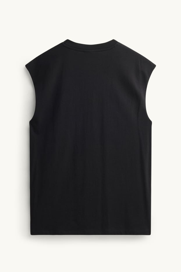 Herren - Top - Relaxed Fit - schwarz