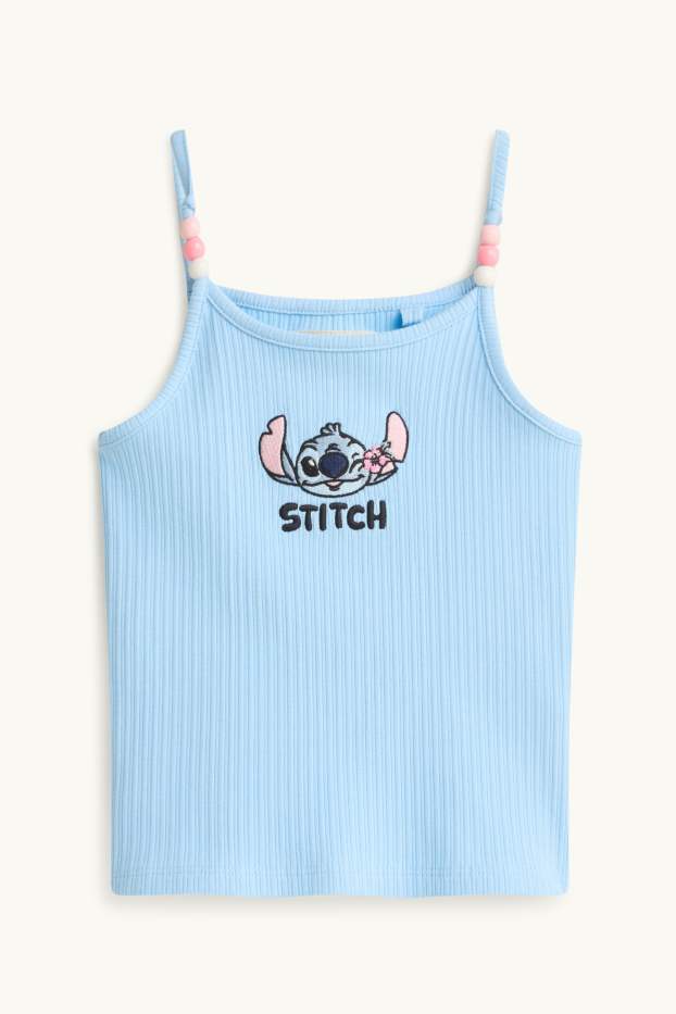 Nena - Lilo & Stitch - top - de canalé - blau clar