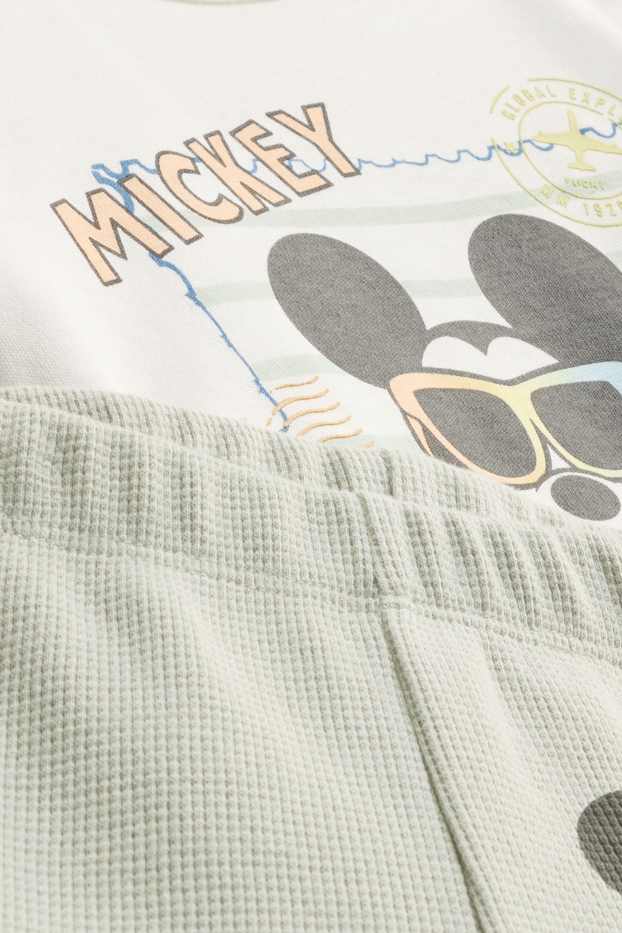 Bebés niños - Mickey Mouse - pijama para bebé - 2 prendas - verde