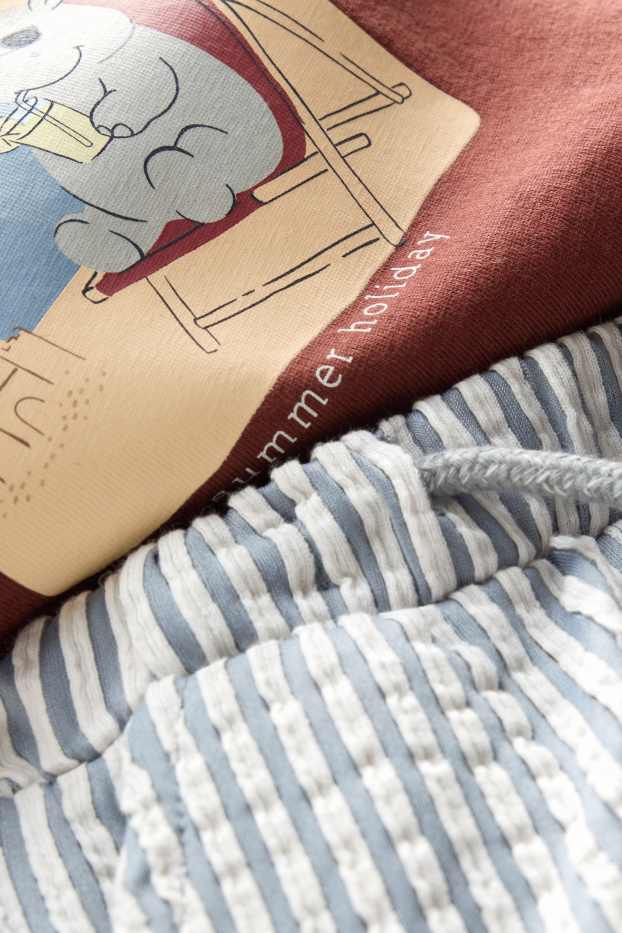 Baby Buben - Urlaub - Baby Outfit - 2 teilig - braun