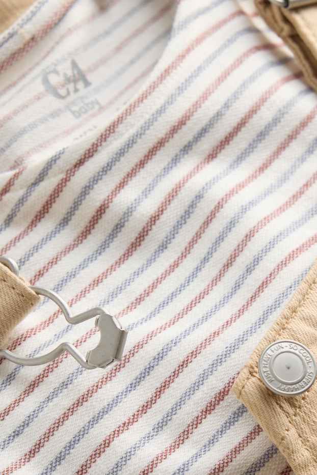 Baby Jungen - Baby-Outfit - 2 teilig - apricot