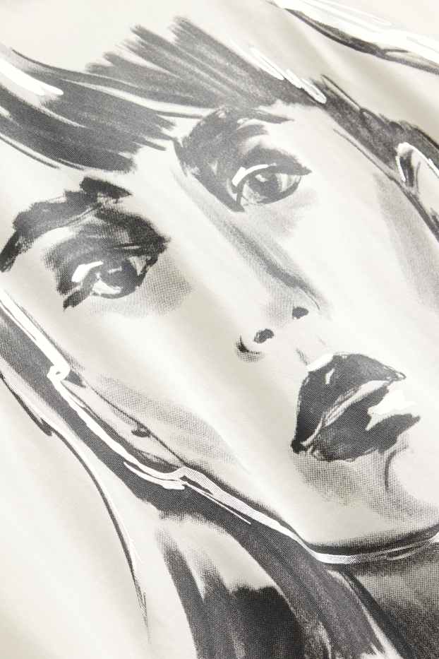 Femmes - T-shirt - relaxed fit - blanc