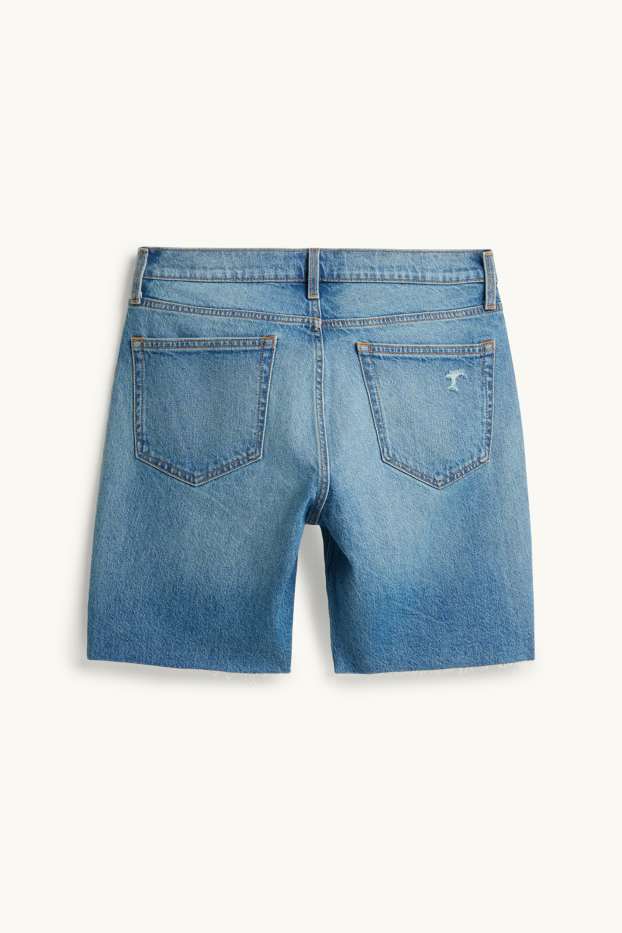 Herren - Jeans-Shorts - jeansblau