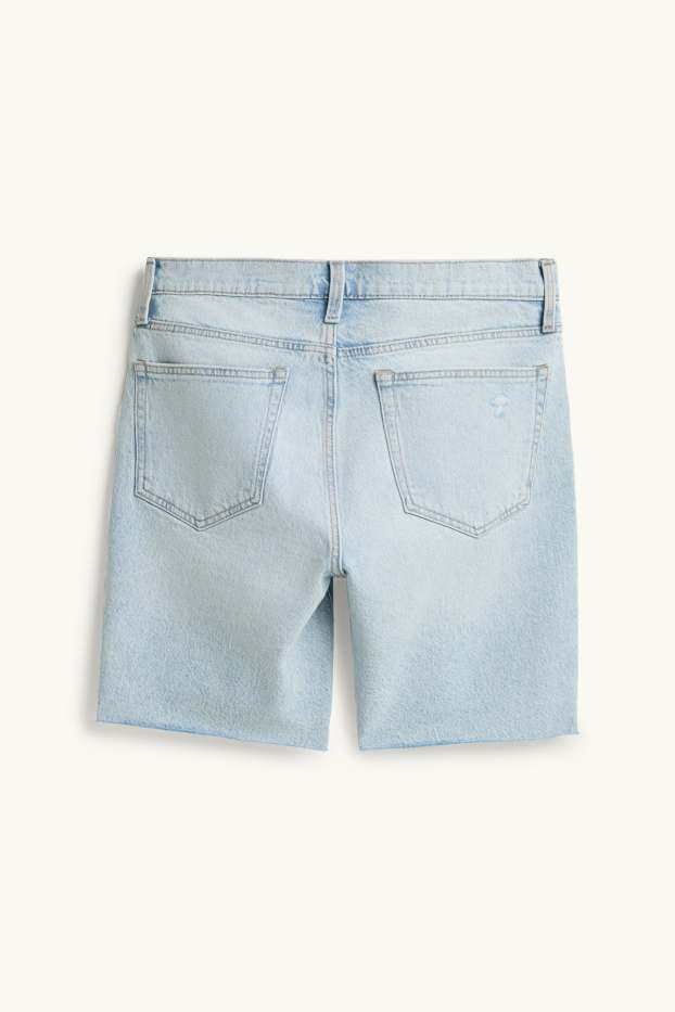 Herren - Jeans-Shorts - helljeansblau