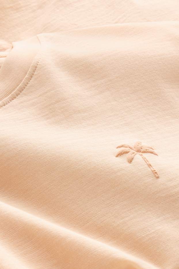 Herren - T-Shirt - Regular Fit - apricot