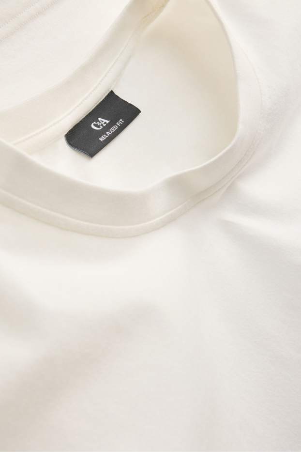 Hommes - T-shirt - relaxed fit - blanc