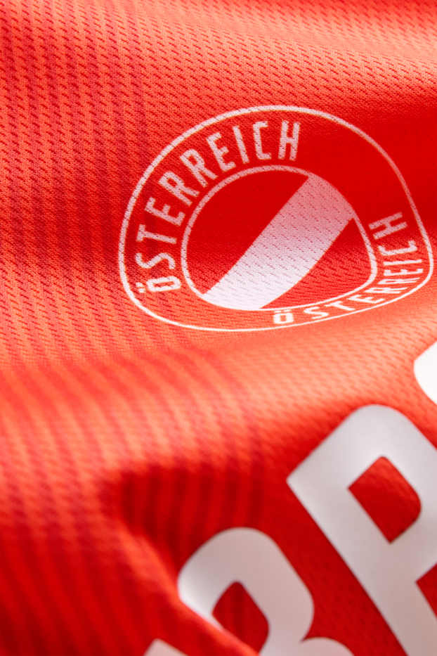Kinder Jungen - Österreich - Kurzarmshirt - rot