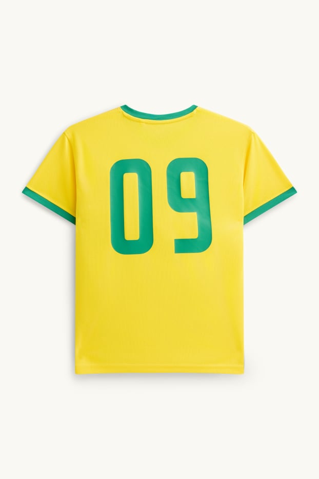 Kinder Jungen - Brasilien - Kurzarmshirt - gelb