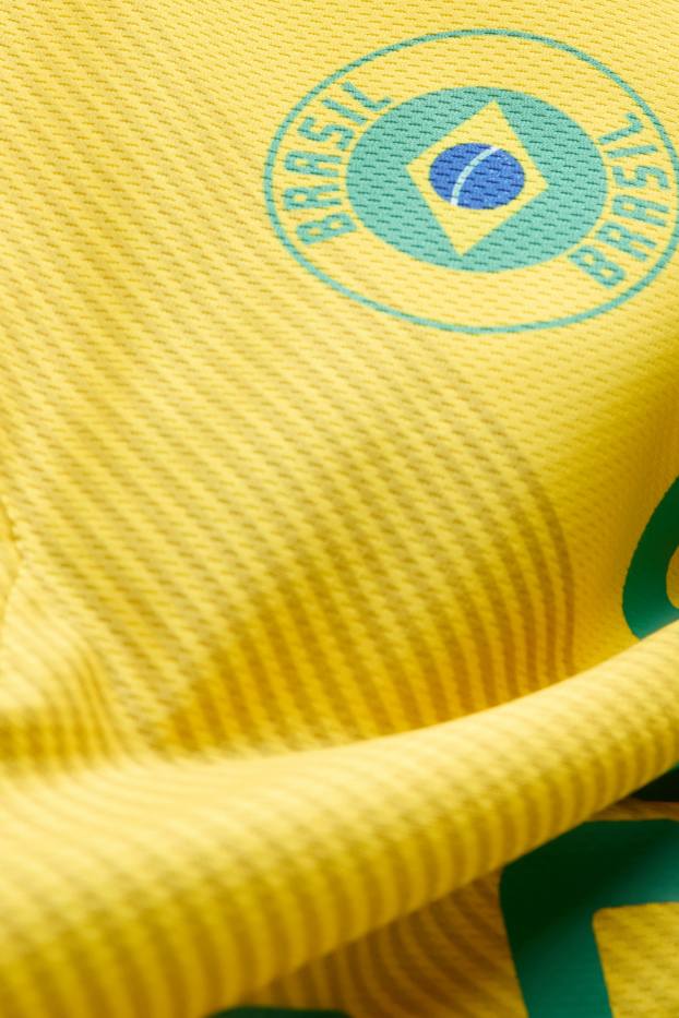 Kinder Jungen - Brasilien - Kurzarmshirt - gelb