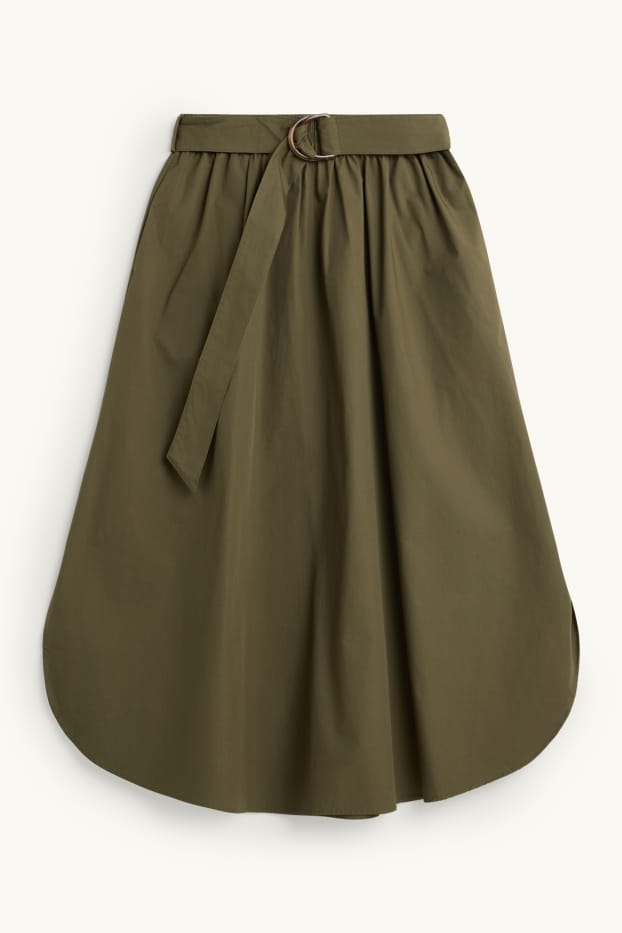 Donna - Gonna con cintura - kaki