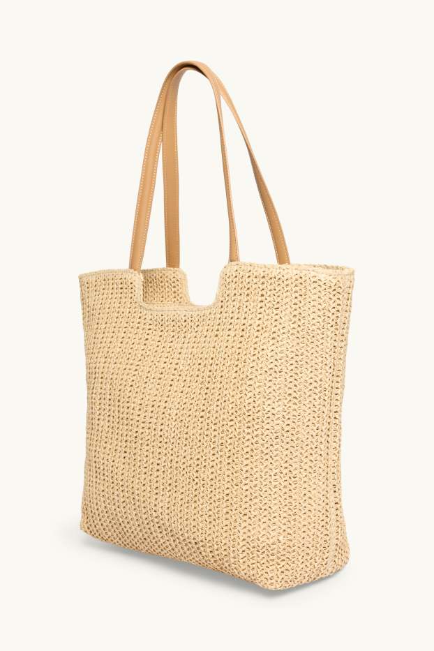 Dona - Bossa shopper gran de palla - beix