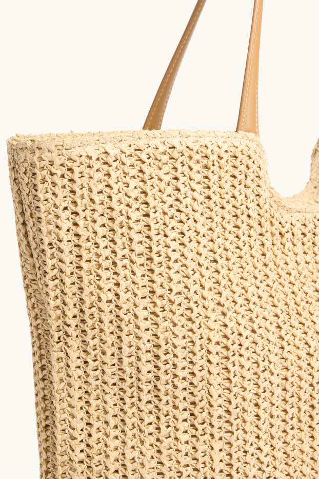 Dona - Bossa shopper gran de palla - beix