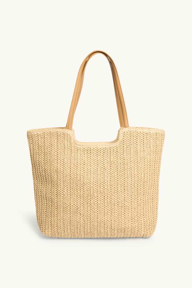 Dona - Bossa shopper gran de palla - beix