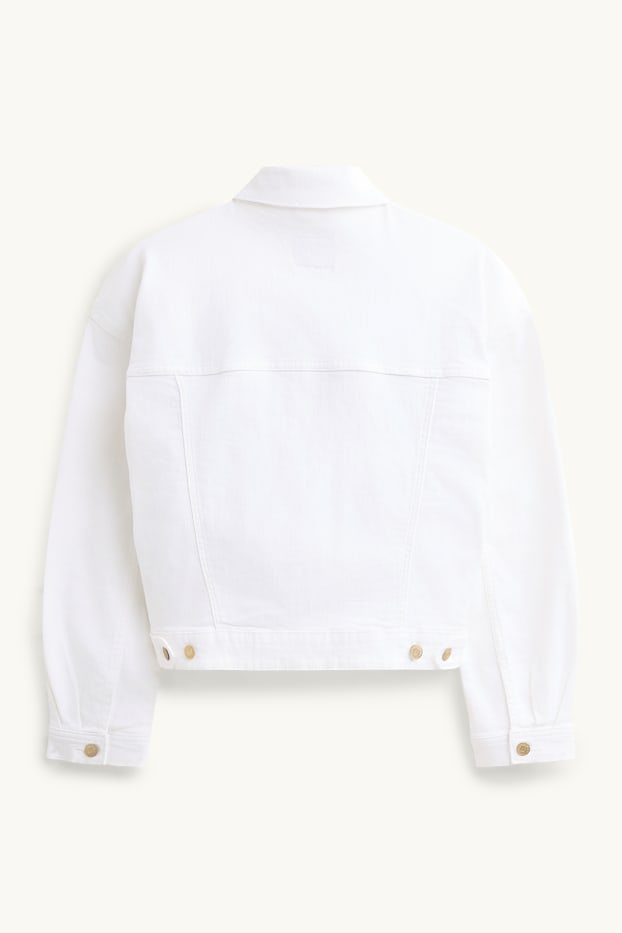 Femmes - Veste en jean - blanc