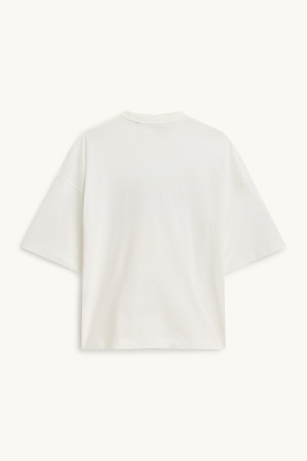 Dona - Samarreta de mànigues curtes - relaxed fit - blanc