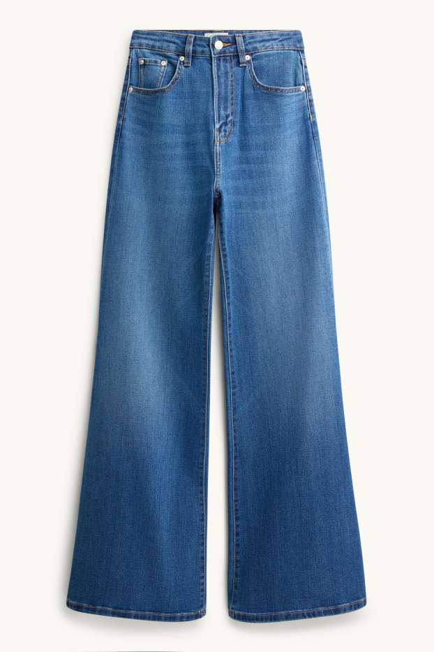 Dona - Flared Jeans - high waist - blau
