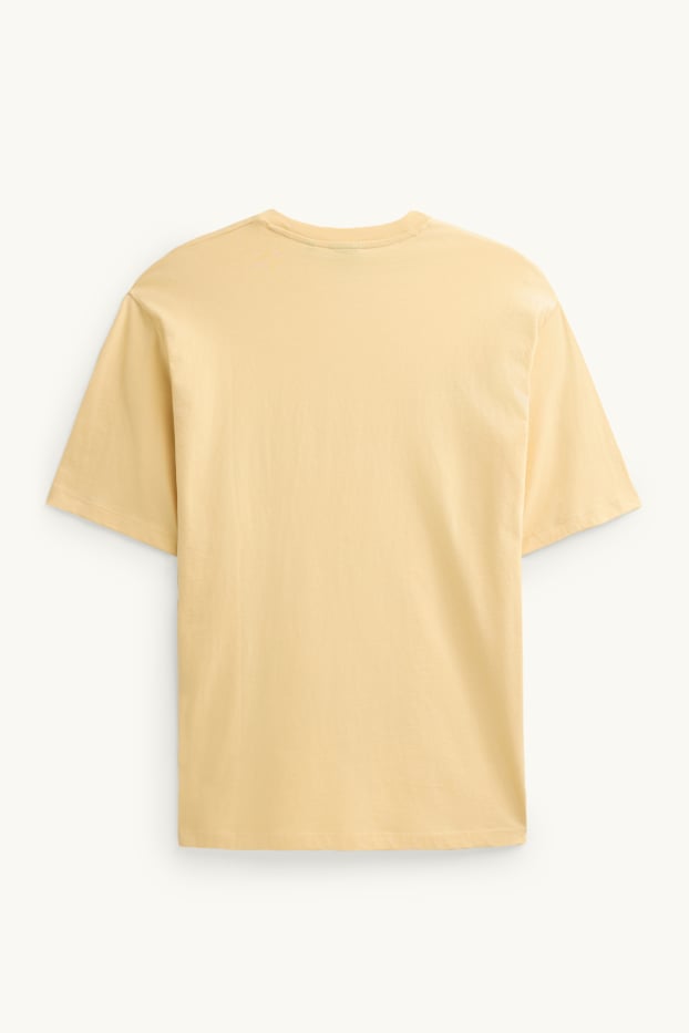 Herren - T-Shirt - Relaxed Fit - gelb