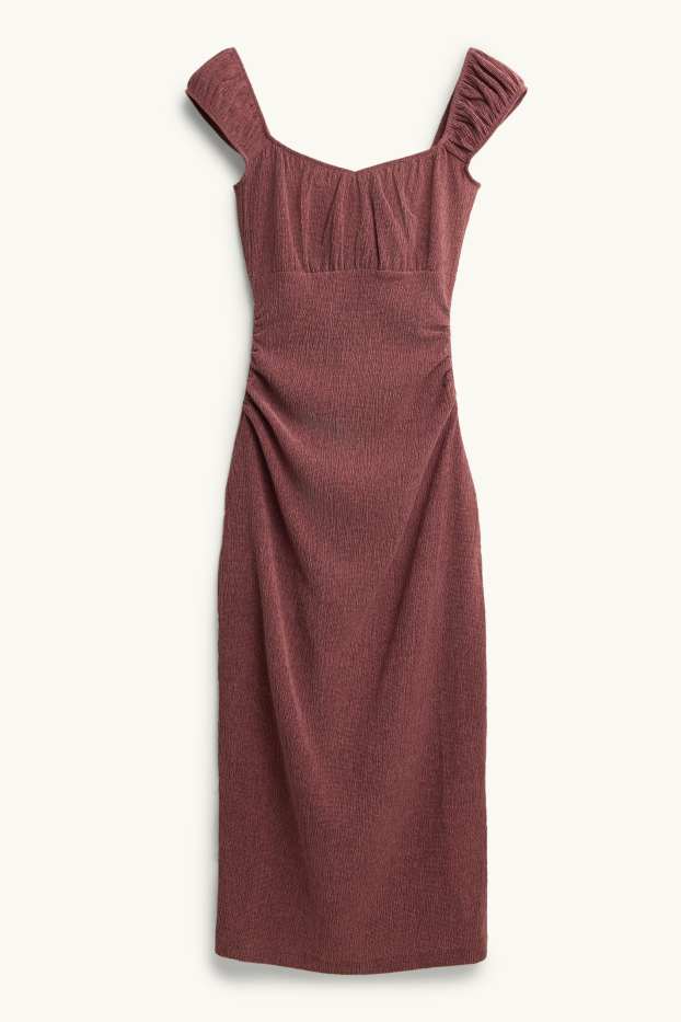 Damen - Bodycon Kleid - dunkelrot