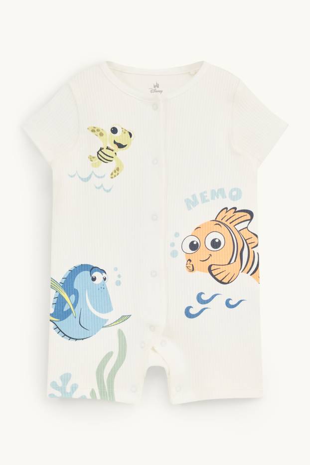 Baby Jungen - Findet Nemo - Baby-Schlafanzug - gerippt - weiß