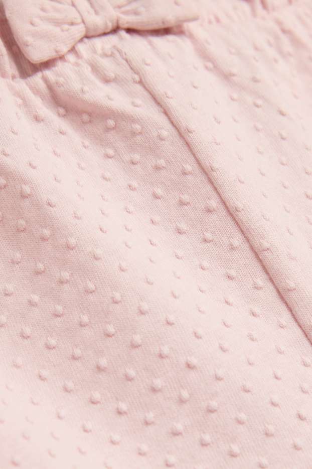 Bebeluși - fete - Pantaloni scurți bebeluși - structurați - roz