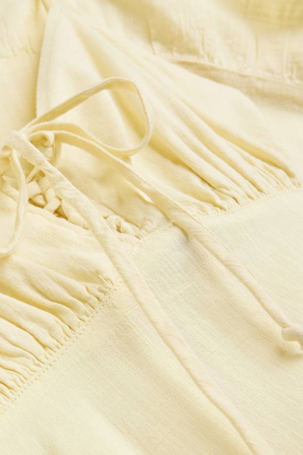 Femmes - Robe empire - jaune