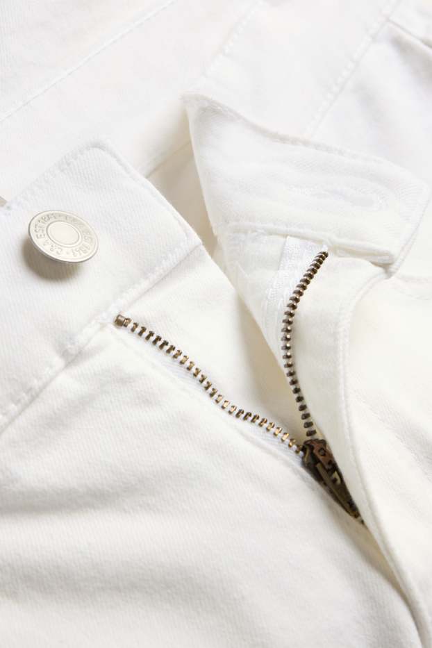 Hommes - Short en jean - blanc