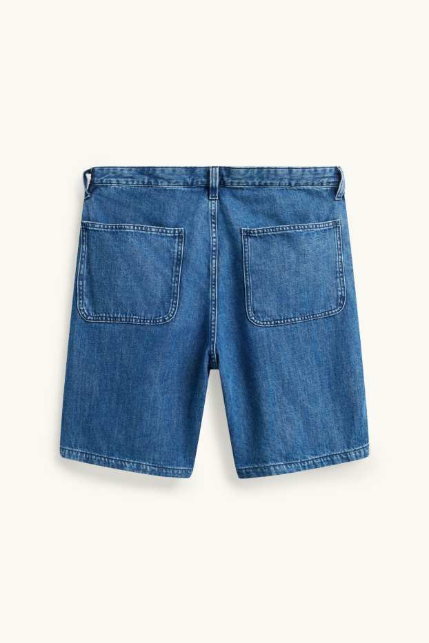 Herren - Jeans-Shorts - jeansblau