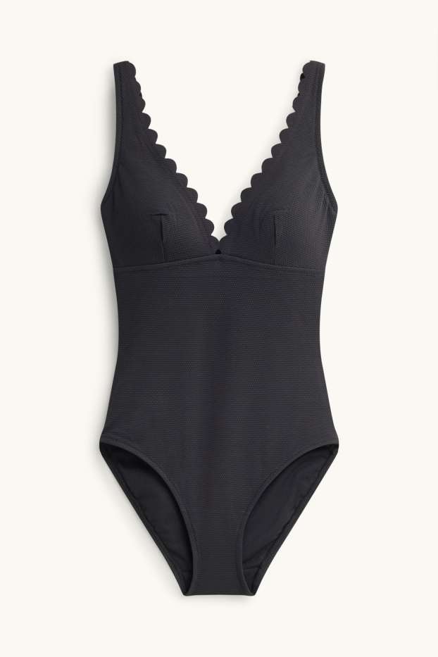 Damen - Shaping-Badeanzug - wattiert - LYCRA® XTRA LIFE™ - schwarz