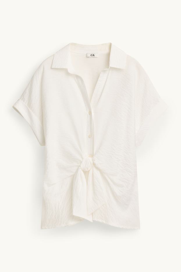 Damen - Bluse - weiß