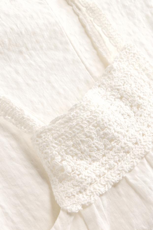 Nena - Vestit - texturat - blanc