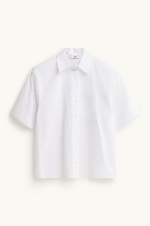 Mujer - Blusa camisera - blanco