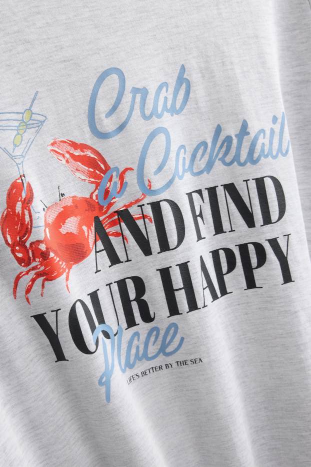 Damen - Nachthemd - grau