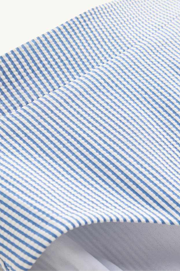 Femmes - Bas de bikini - high waist - LYCRA® XTRA LIFE™ - à rayures - blanc / bleu