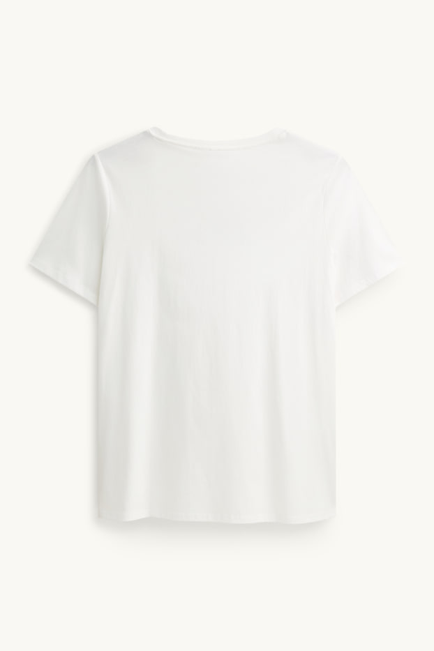 Donna - T-shirt - regular fit - bianco