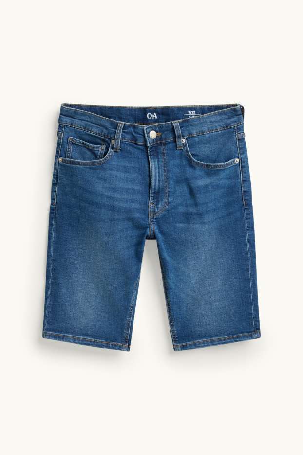 Hommes - Short en jean - jean bleu