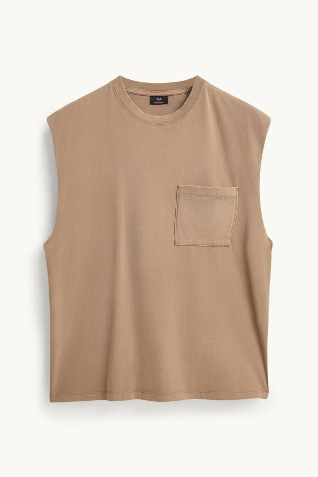 Herren - Tank Top - braun