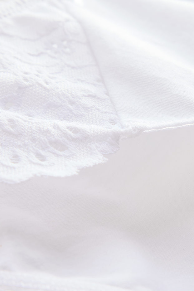 Femei - Chiloți - broderie englezească - alb