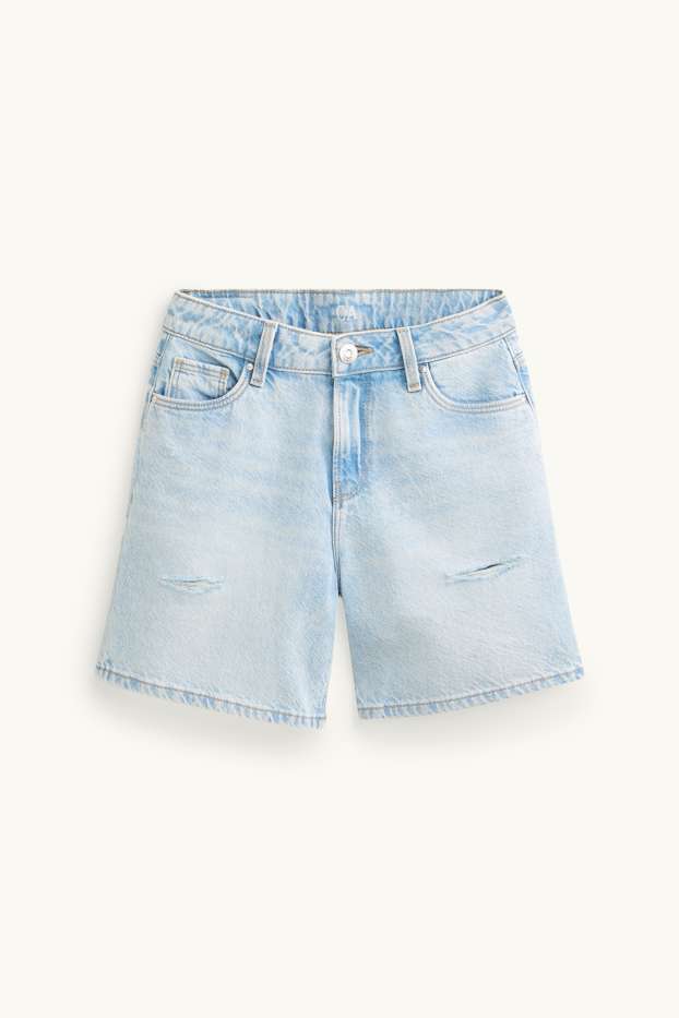 Enfants filles - Short en jean - jean bleu clair