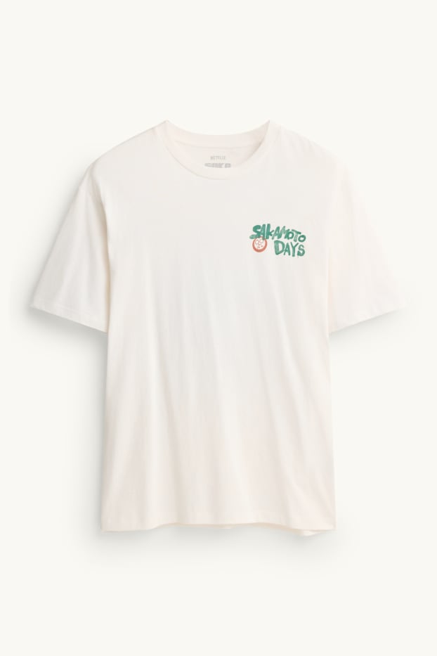 Men - T-shirt - regular fit - Sakamoto Days - white