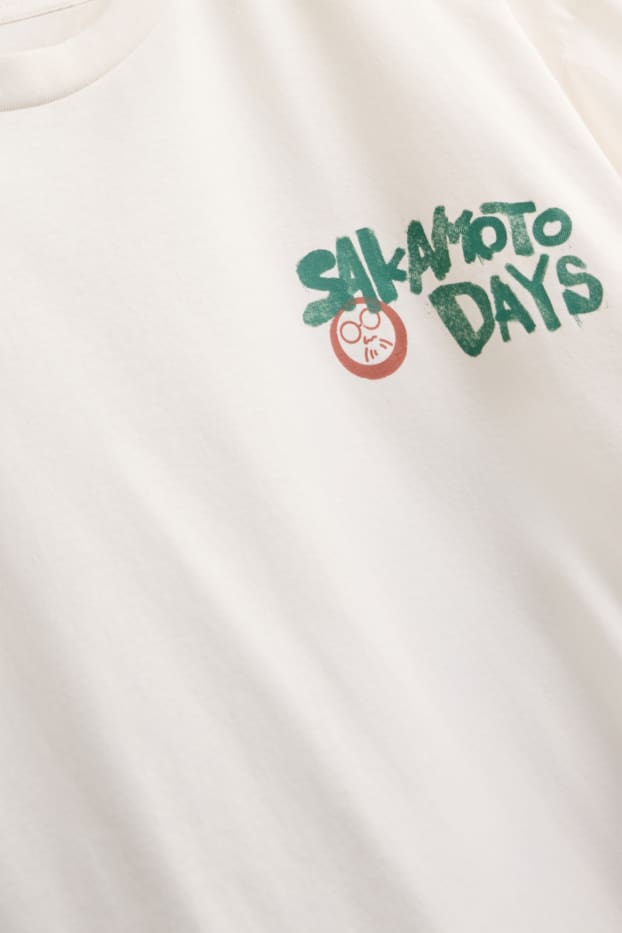Men - T-shirt - regular fit - Sakamoto Days - white
