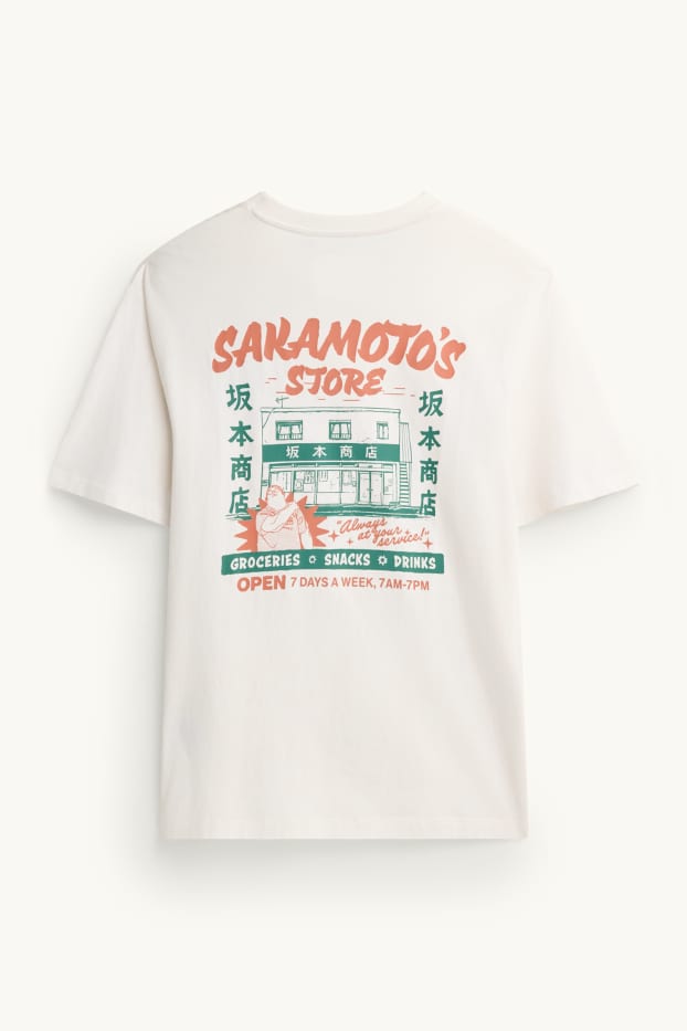 Men - T-shirt - regular fit - Sakamoto Days - white