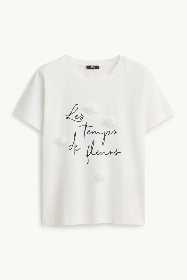 Donna - T-shirt - regular fit - bianco